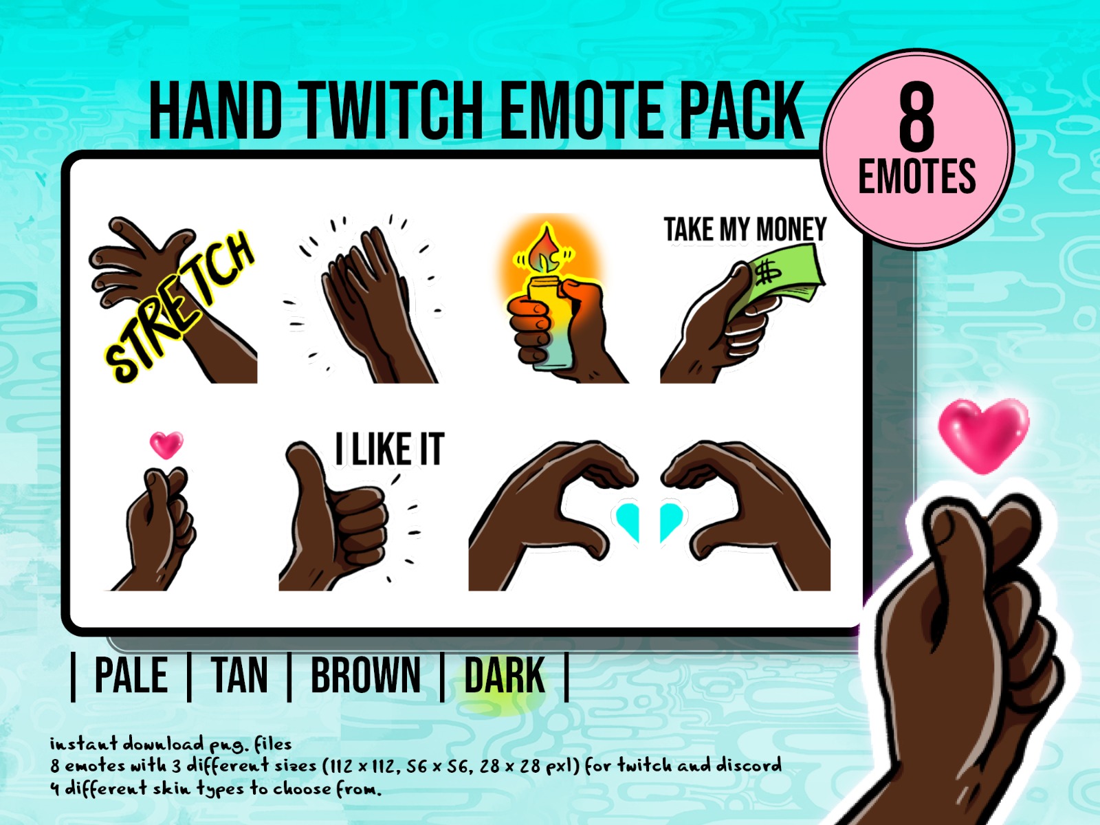 Twitch Emote Pack - Hands